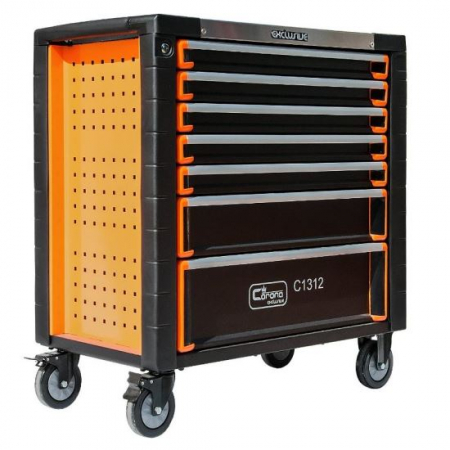 Chei si truse chei - DULAP MOBIL PENTRU UNELTE, 7 SERTARE, 900X927X465 MM, CONTINE 18 SETURI DE UNELTE, 268 ELEMENTE, RICHMANN EXCLUSIVE