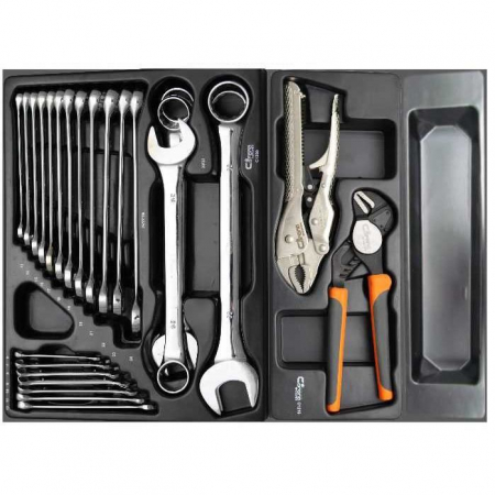 DULAP MOBIL PENTRU UNELTE, 7 SERTARE + SPATIU LATERAL CU USA, 970X927X465 MM, CONTINE 14 SETURI DE UNELTE, 268 ELEMENTE, RICHMANN EXCLUSIVE [2]