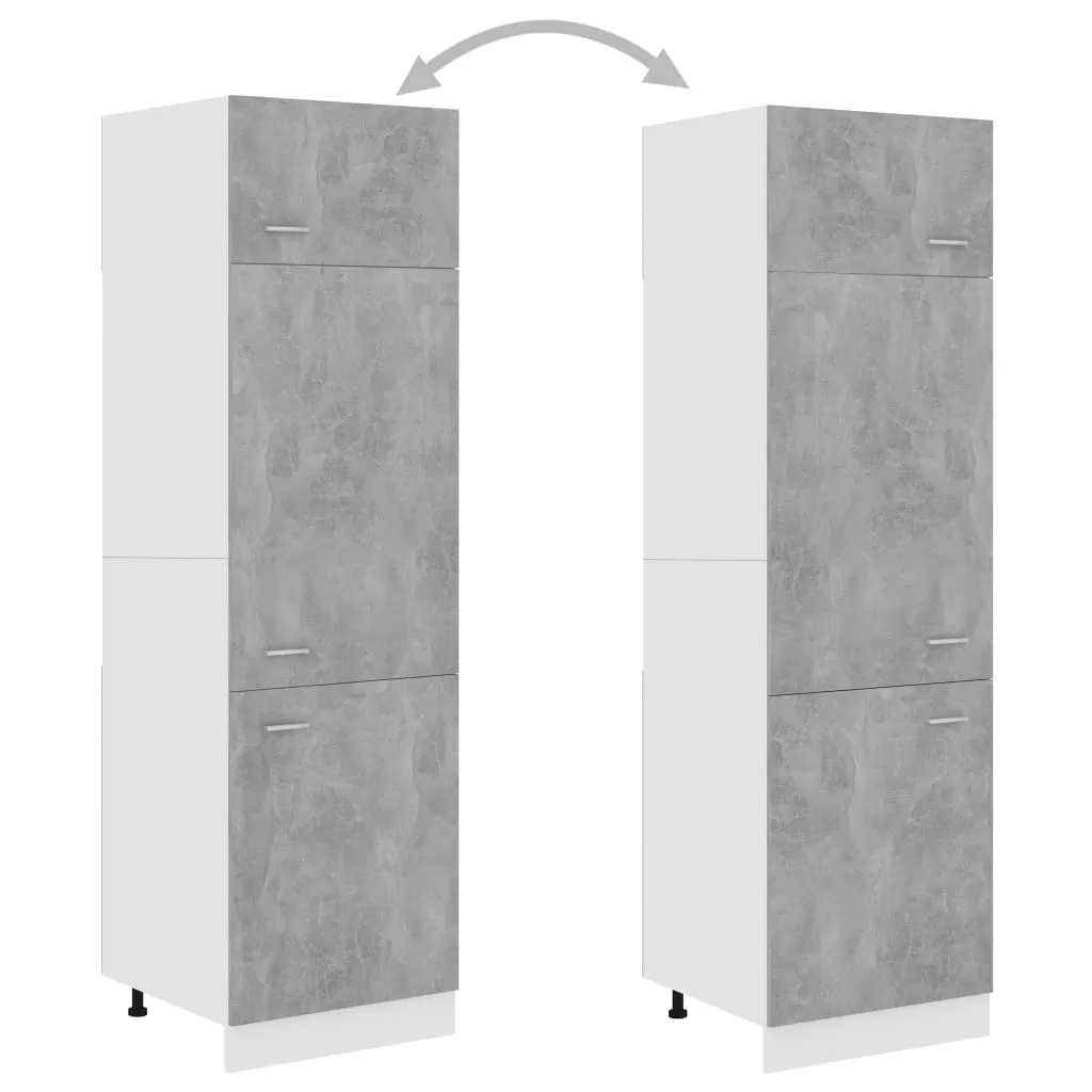 DULAP PENTRU FRIGIDER, GRI BETON [2]