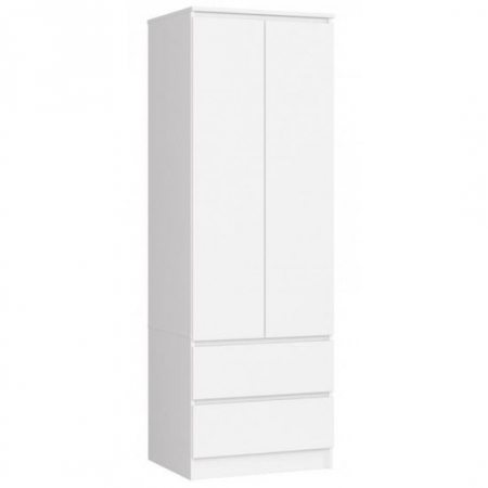 Sifoniere si dulapuri - DULAP, PLACA LAMINATA, 2 SERTARE, 1 RAFT, 1 SUPORT UMERASE, ALB, 60X51X180 CM 