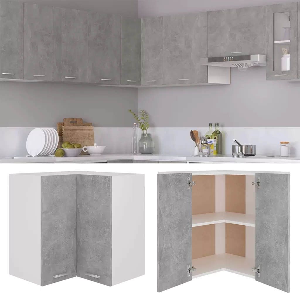 DULAP SUSPENDAT DE COLT, GRI BETON [1]