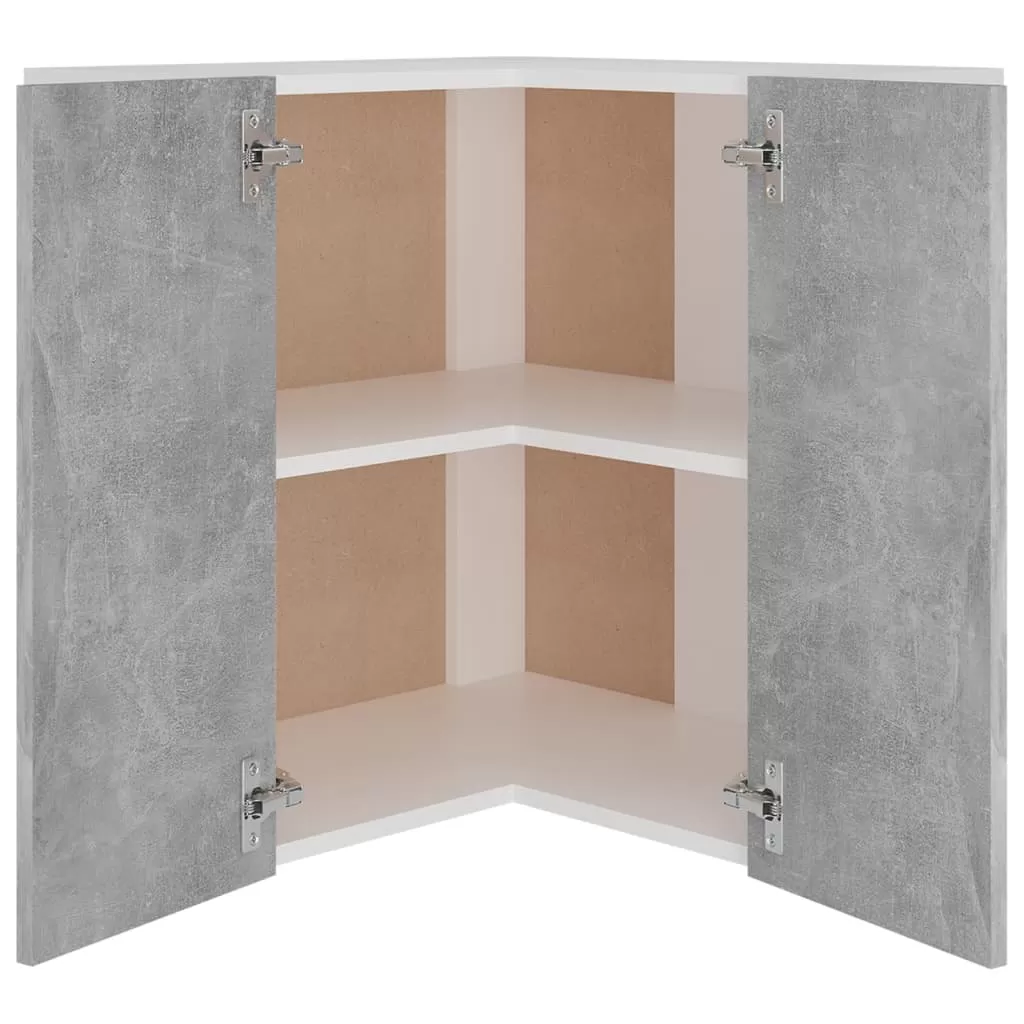 DULAP SUSPENDAT DE COLT, GRI BETON [4]