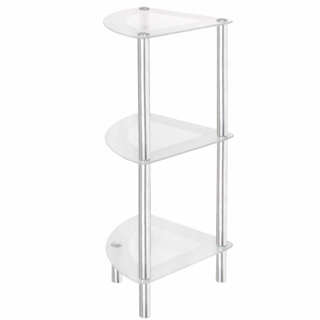 ETAJERA, RAFT, DE COLT, METAL SI STICLA, 3 POLITE, 38.5X27.5X72.5 CM, SPRINGOS [7]