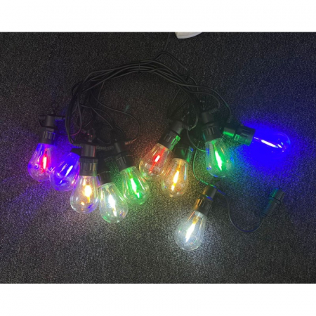 Amenajari Exterioare - Ghirlanda luminoasa 5 metri cu 10 becuri led color