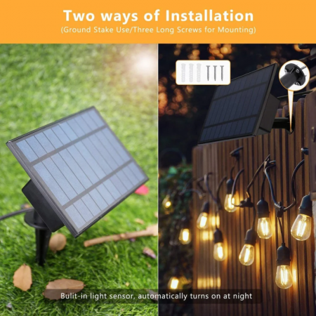Ghirlanda luminoasa LED cu panou solar 15 Metri cu 15 becuri [2]