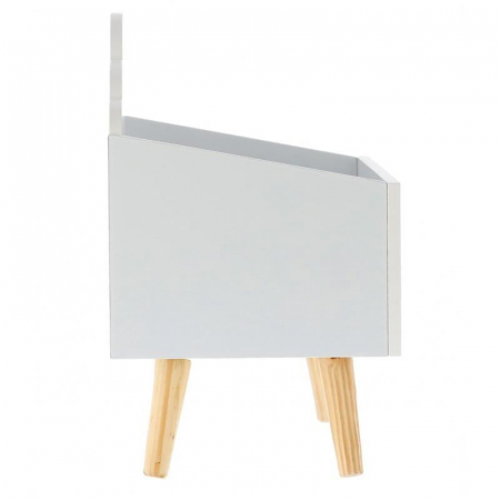 LADA DEPOZITARE JUCARII, LEMN, MODEL NOR, ALB, 58X28X45 CM, CHOMIK [2]