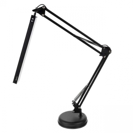 LAMPA DE BIROU 2 IN 1, CU PRINDERE MASA, BRAT FLEXIBIL, 3 CULORI LUMINA, 10 NIVELURI, USB, NEGRU, 3X37 CM, IZOXIS [12]