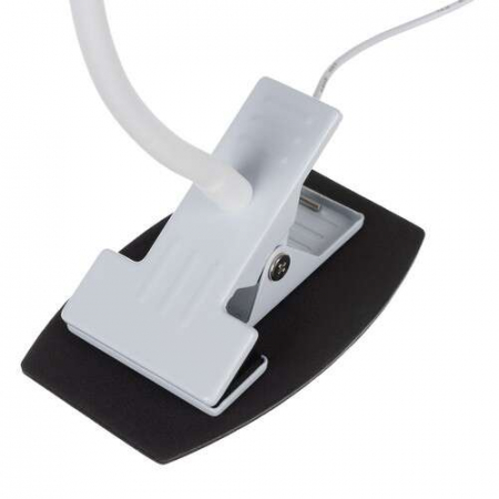 LAMPA DE BIROU CU CLIPS, BRAT FLEXIBIL, 3 CULORI LUMINA, 10 NIVELURI, USB, ALB, 45 CM, IZOXIS [3]