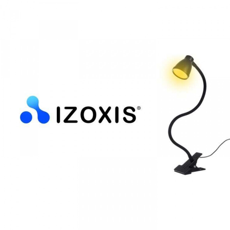 LAMPA DE BIROU CU CLIPS, BRAT FLEXIBIL, 3 CULORI LUMINA, 10 NIVELURI, USB, NEGRU, 45 CM, IZOXIS [7]