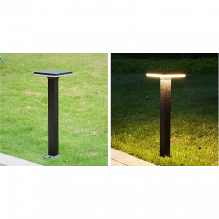 Amenajari Exterioare - Lampa de gradina Gri Inaltime 30cm   Lampa de gradina Gri Inaltime 30cm