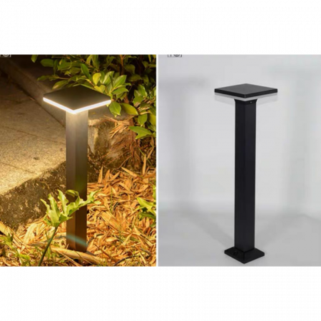 Iluminat gradina - Lampa de gradina Gri Inaltime 60cm