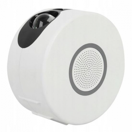 Mobilier camera copii - LAMPA DE NOPTIERA CU PROIECTOR, LED, TELECOMANDA, BLUETOOTH, 3 CULORI, ALB, 17X9.2X17 CM, GALAXY CLOUD