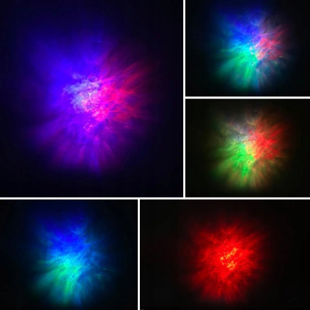 LAMPA DE NOPTIERA CU PROIECTOR, LED, TELECOMANDA, BLUETOOTH, 3 CULORI, GRAFIT, 17X9.2X17 CM, GALAXY CLOUD [1]
