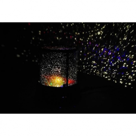 LAMPA DE NOPTIERA CU PROIECTOR, MODEL CER INSTELAT, 3XAA, 11.7X10.8 CM, ISOTRADE [6]