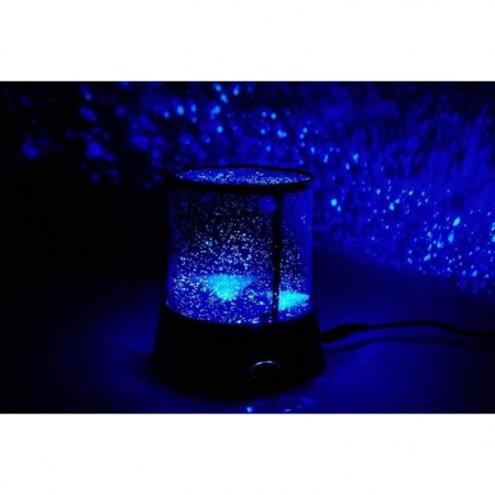 LAMPA DE NOPTIERA CU PROIECTOR, MODEL CER INSTELAT, 3XAA, 11.7X10.8 CM, ISOTRADE [5]