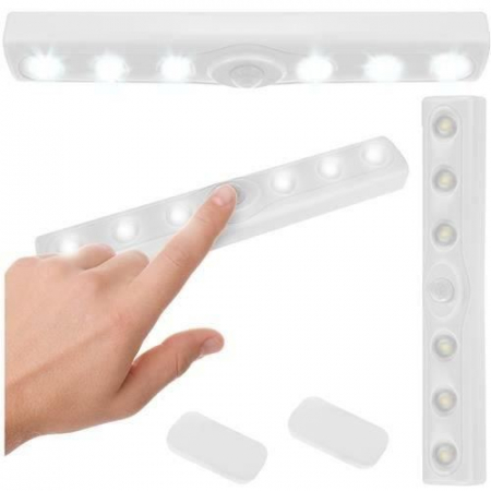 LAMPA DE PERETE CU SENZOR DE MISCARE, TIP BANDA, LED, 3XAAA, 19X3X1.5 CM, ISOTRADE [7]