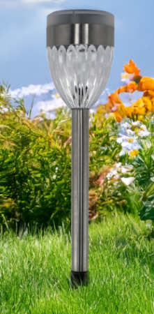 Iluminat gradina - Lampă solara, 2LED alb + 2LED RGB, 36,5x6,2x6,2cm