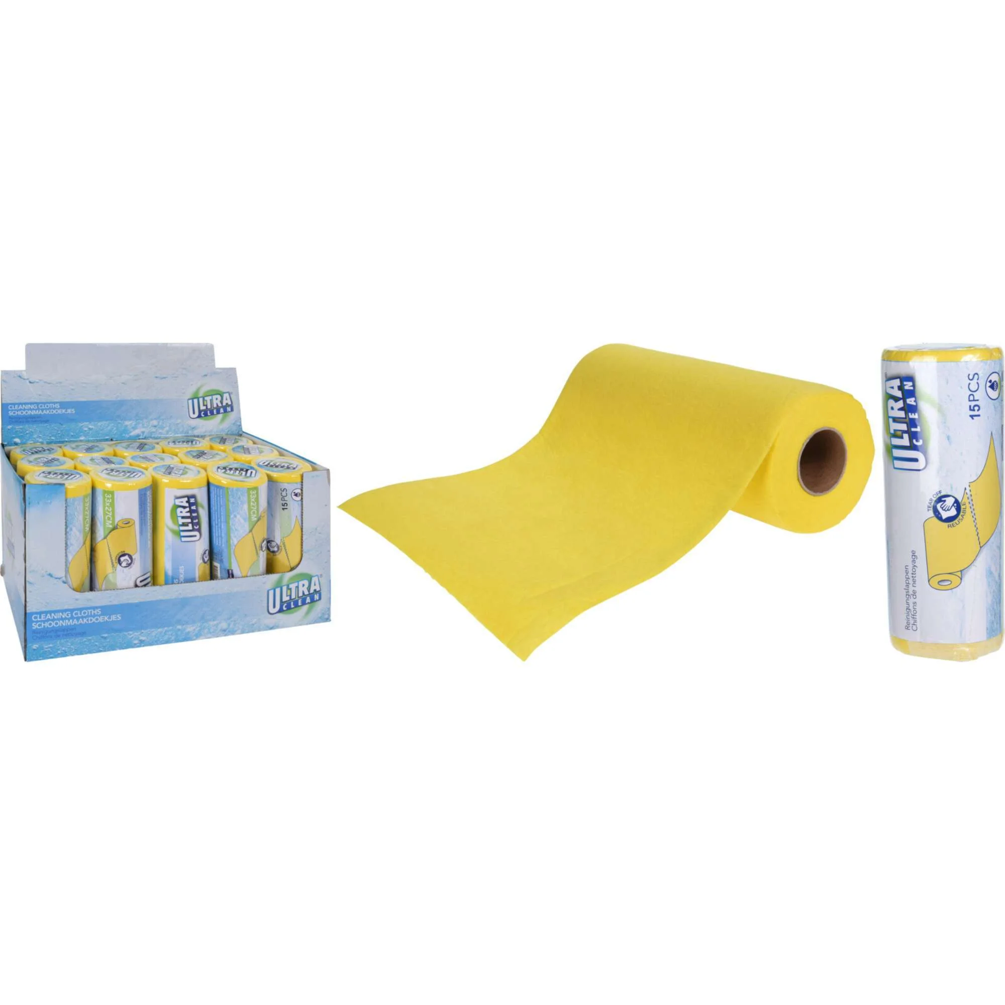 Lavete - Lavete de curățenie Ultra Clean – Set 15 bucăți/Rola