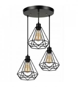 Lustre - LUSTRA 3 PENDULE E27 SUPORT ROTUND