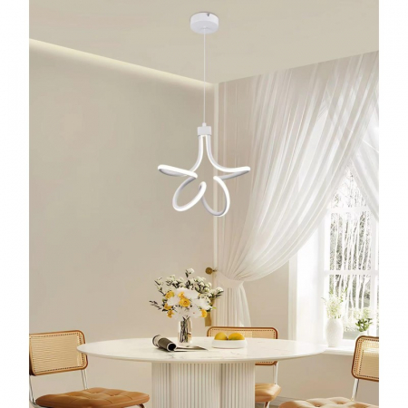 Lustra LED 30W Negru Cu 3 Functii Lumina Rece/Calda/Neutra [1]