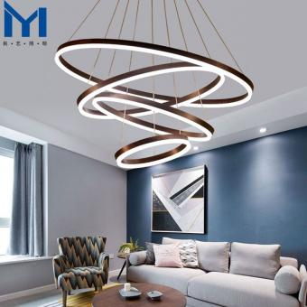 Iluminat - LUSTRA LED 4 CORPURI DIMABILA TELECOMANDA COFFE 220W