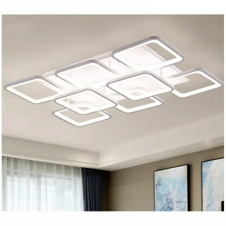 Pendule - Lustra LED Alb cu Telecomanda