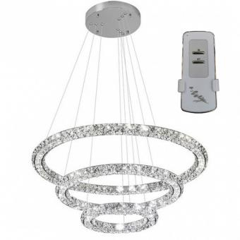 Iluminat - LUSTRA LED CRISTAL 3 CORPURI 48W