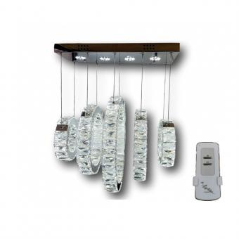 Iluminat - LUSTRA LED CRISTAL 5 CERCURI 87W