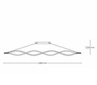 LUSTRA LED CU TELECOMANDA 3 FUNCTII MIRAGE 100W [1]