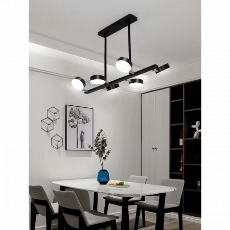 Iluminat - LUSTRA LED CU TELECOMANDA NEGRU, 5