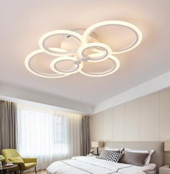 Lustre - LUSTRA LED DIMABILA CU TELECOMANDA 3 FUNCTII 132W