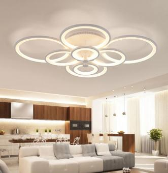 Lustre - LUSTRA LED DIMABILA CU TELECOMANDA 3 FUNCTII 150W
