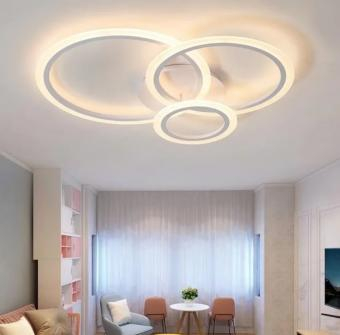 Iluminat - LUSTRA LED DIMABILA CU TELECOMANDA 3 FUNCTII 60W