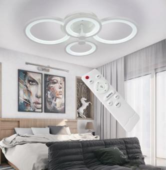 Iluminat - LUSTRA LED DIMABILA CU TELECOMANDA 3 FUNCTII 60W
