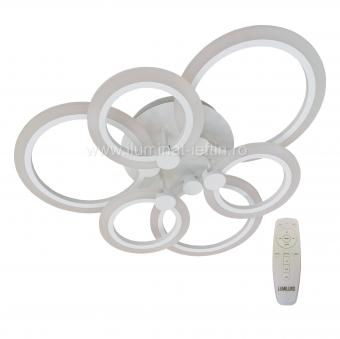 Iluminat - LUSTRA LED DIMABILA CU TELECOMANDA 3 FUNCTII 84W