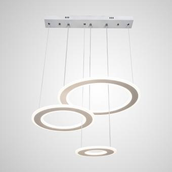 Lustre - LUSTRA LED DIMABILA CU TELECOMANDA 3 FUNCTII ALBA 140W