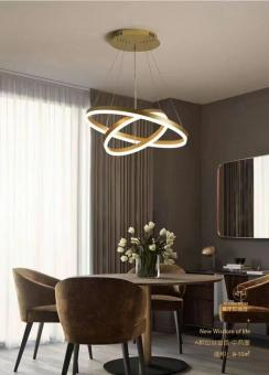 Iluminat - LUSTRA LED DIMABILA CU TELECOMANDA 3 FUNCTII COFFE 90W