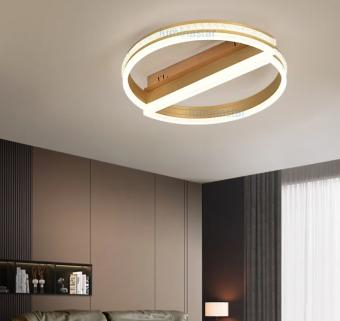 Amenajari Interioare - LUSTRA LED DIMABILA CU TELECOMANDA 3 FUNCTII GOLD CRISTAL 120W