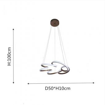LUSTRA LED DIMABILA CU TELECOMANDA 3 FUNCTII GRADIENT 90W [1]