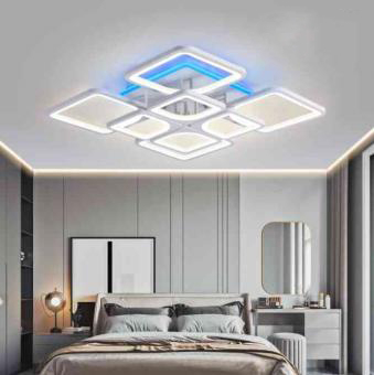 Lustre - LUSTRA LED DIMABILA CU TELECOMANDA 3 FUNCTII SI RGB 160W