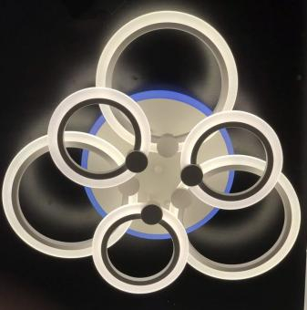 Lustre - LUSTRA LED DIMABILA CU TELECOMANDA 3 FUNCTII SI RGB 80W