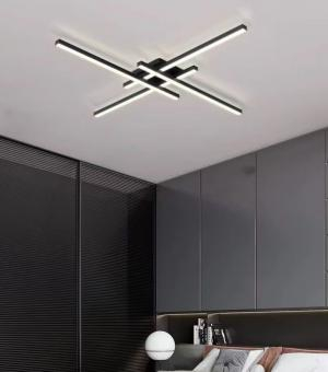 Iluminat - LUSTRA LED DIMABILA CU TELECOMANDA MIKADO NEGRU 50W