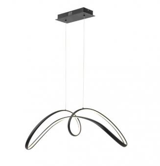 Amenajari Interioare - LUSTRA LED SPIRAL NEGRU DIMABILA CU TELECOMANDA 3 FUNCTII 75W