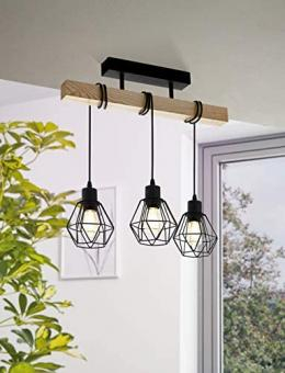 Amenajari Interioare - LUSTRA VINTAGE 3 PENDULE LEMN