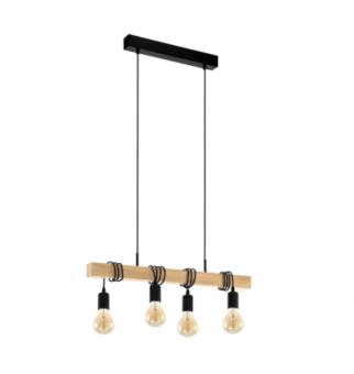 Iluminat - LUSTRA VINTAGE TOWNSHEND EGLO 32916 NEGRU