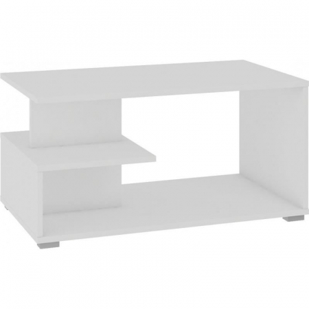 MASA DE CAFEA, PLACA LAMINATA, ALB, 90X51X45 CM [2]