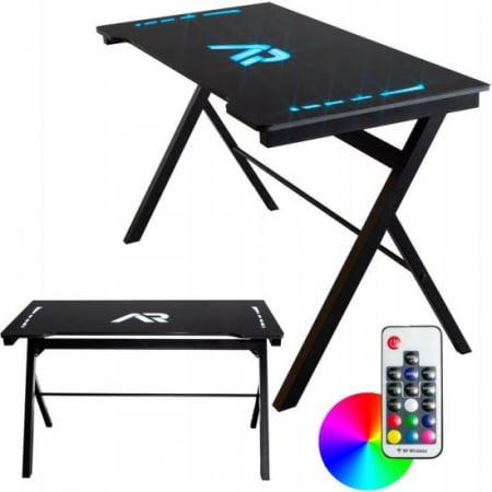 Mese - MASA DE GAMING CU LED, 120X60X70 CM, ARAGON