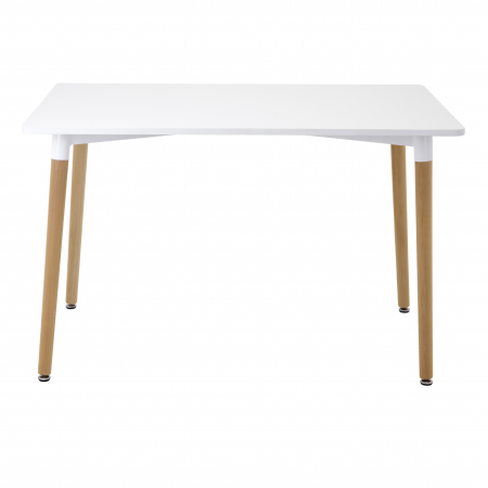 Mobilier bucatarie - Masă dreptunghiulară albă modernă