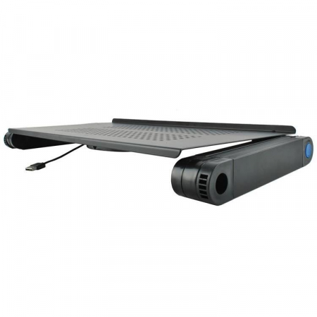 MASA PENTRU LAPTOP, PLIABILA, AJUSTABILA, VENTILATOR CU USB, MOUSE PAD DETASABIL, 48X27X48 CM, ISOTRADE [5]