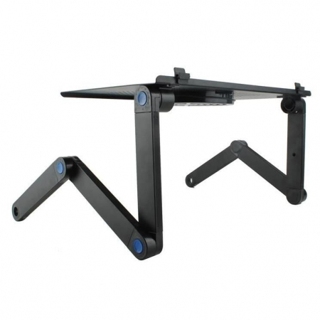 MASA PENTRU LAPTOP, PLIABILA, AJUSTABILA, VENTILATOR CU USB, MOUSE PAD DETASABIL, 48X27X48 CM, ISOTRADE [11]